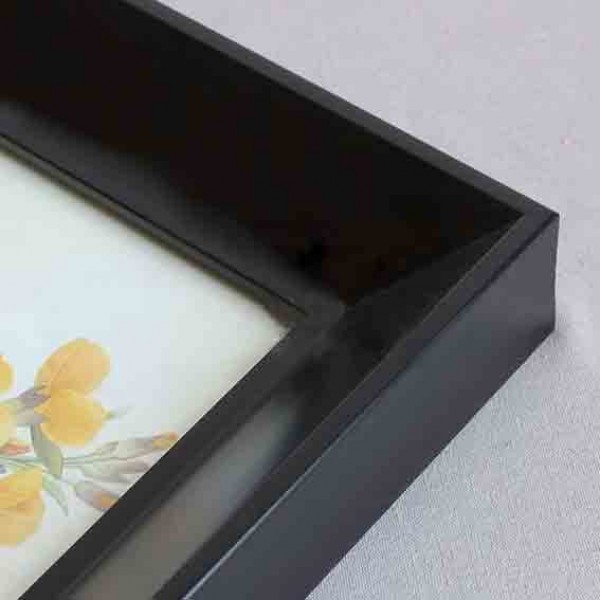 Marco A5 de estilo rústico negro, marco de madera de 6 x 8.25 pulgadas,  marco de fotos A5 de madera Shabby Chic para obras de arte o documentos de